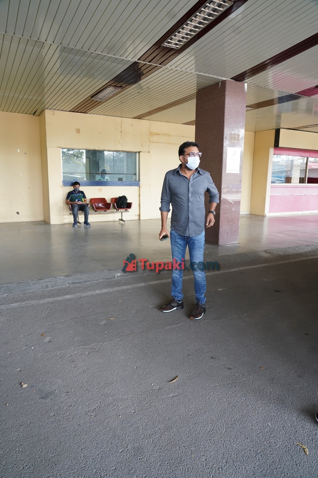 Director Siva koratala at Begumpet Airport